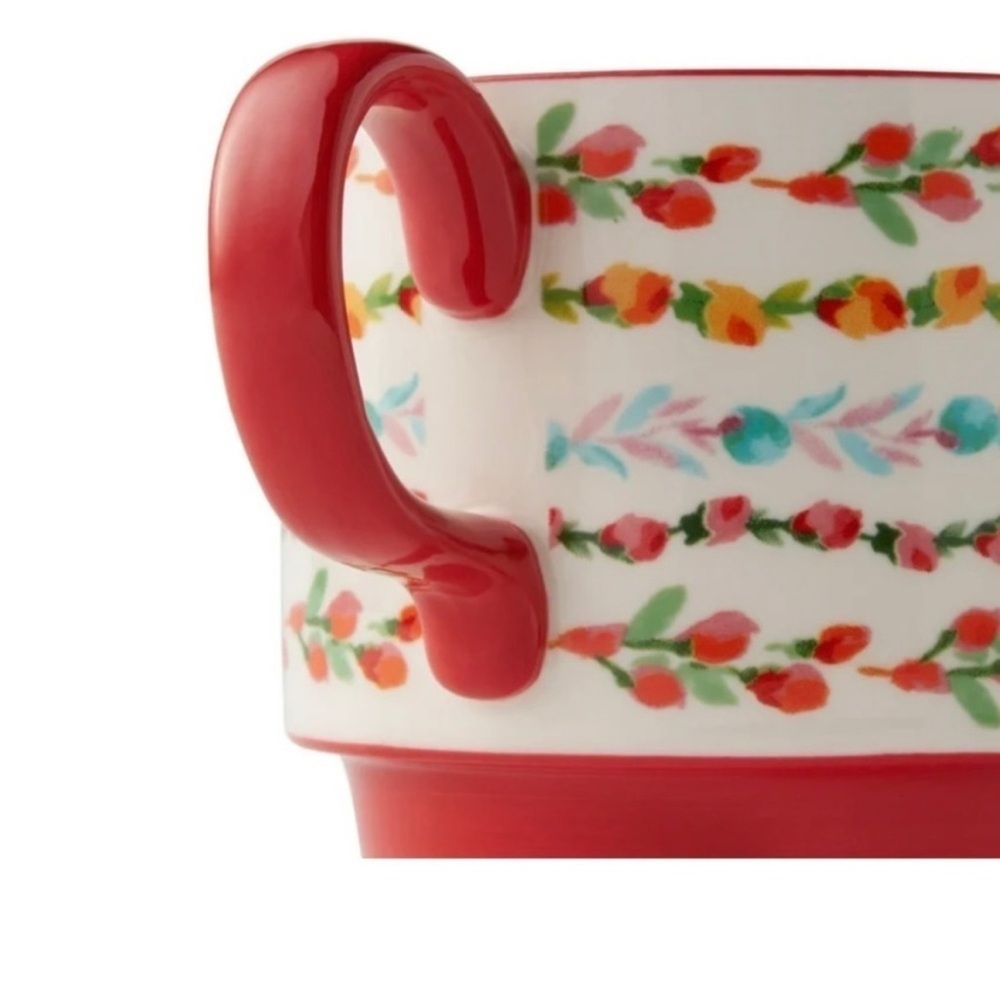 The Pioneer Woman Ditsy with 4 Stacking Stoneware Mugs, with storage rack - Picture 6 of 8